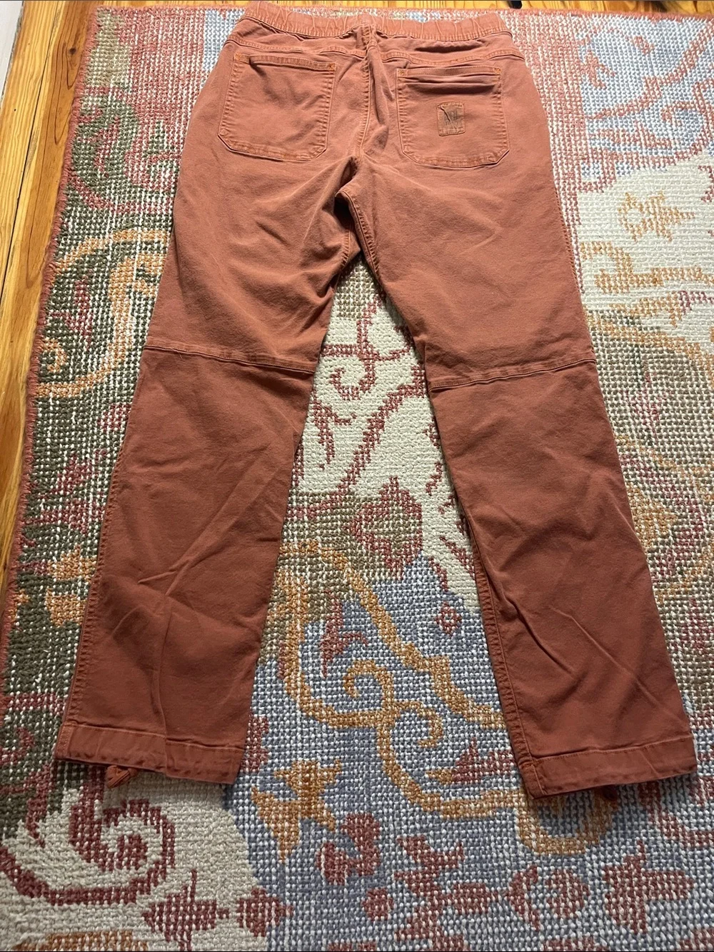 Topo Designs Dirt Pants Burnt Orange Rust Men’s Medium EUC - Picture 7 of 8